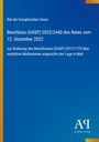 Beschluss zur Änderung restriktiver Maßnahmen in Mali, Rat der Europäischen Union, blaues Design mit gelbem Streifen.
