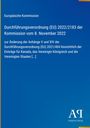 Europäische Kommission, Verordnung (EU) 2022/2183 vom 8. November 2022, Änderung der Anhänge für Kanada, UK, USA. Blaues Layout.