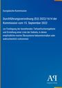 Europäische Kommission: Durchführungsverordnung (EU) 2022/1614, 15. September 2022. Blaues Cover, Logo unten rechts.