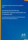Text: EU-Verordnung zur Unterstützung der Ukraine für 2023 durch Makrofinanzhilfe. Blaues Cover mit gelbem Rand.