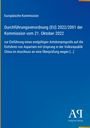Titel: Durchführungsverordnung (EU) 2022/2001 der Kommission vom 21. Oktober 2022. Blau mit Antiphon Verlag Logo.
