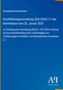 Durchführungsverordnung (EU) 2025/111 der Europäischen Kommission. Blaues Cover mit weißem Text und Verlagslogo unten.