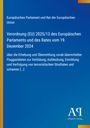 Cover Text: Verordnung (EU) 2025/13 zur Erhebung von Fluggastdaten zur Bekämpfung schwerer Straftaten. Logo unten.