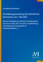 Durchführungsverordnung (EU) 2025/854 zur Kontrolle von Pestizidrückständen. Blaues Cover, gelber Streifen links.
