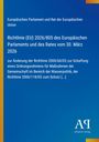 Text: Richtlinie (EU) 2026/805 zur Änderung der Wasserpolitik. Blaues Layout mit gelbem Streifen links. Logo unten rechts.