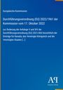 Durchführungsverordnung (EU) 2022/1961, Änderung der Anhänge bezüglich Kanadas, GBs und der USA. Oben ein EU-Logo.