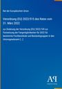Verordnung (EU) 2022/515 vom 31. März 2022 zur Änderung der Fangmöglichkeiten 2022. Logo "AR Antiphon Verlag".