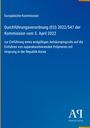 Europäische Kommission, Verordnung (EU) 2022/547, Antidumpingzoll auf Polymere aus Korea. Blaues Design.
