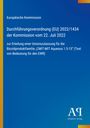 Europäische Kommission: Durchführungsverordnung (EU) 2022/1434. Blaues Cover mit gelbem Rand und Verlagslogo.