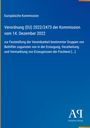 Text: Verordnung (EU) 2022/2473 der Kommission. Dekoratives blaues Layout mit Antiphon Verlag Logo.