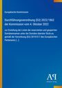 Text zur EU-Verordnung über reservierte Domänennamen auf blauem Hintergrund mit einem schmalen gelben Streifen links.