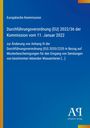 Europäische Kommission, Verordnung (EU) 2022/36, Änderung 2020/2235. Blaues Cover mit gelbem Streifen links.