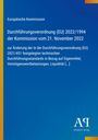 Europäische Kommission, Durchführungsv. (EU) 2022/1994, 21. November 2022; Blau-Hintergrund, vertikaler gelber Streifen links.