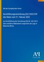 Rat der Europäischen Union: Durchführungsverordnung (EU) 2022/239 vom 21. Februar 2022 zu Myanmar/Birma. Blaues Design.