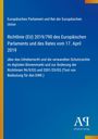 Text: Richtlinie (EU) 2019/790 über Urheberrecht im Binnenmarkt. Blauer Hintergrund, rechts unten "Antiphon Verlag".