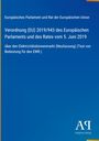 Europäische Verordnung über Elektrizitätsbinnenmarkt (EU) 2019/943. Blaues Layout, Antiphon Verlag-Logo.