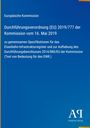 Text: Durchführung von EU-Spezifikationen für Eisenbahn-Infrastruktur. Gestaltung: Blau mit Antiphon Verlag Logo.