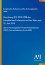 Text zur EU-Verordnung (PEPP) auf blauem Hintergrund, links orange Linie, unten rechts Logo: "Antiphon Verlag".