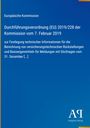 Europäische Kommission, Verordnung (EU) 2019/228, 7. Februar 2019, technische Infos zu Rückstellungen. Unten rechts ein Logo.