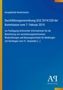 Text über EU-Durchführungsverordnung und technische Infos. Blaues Design mit gelbem Rand. Logo unten rechts.