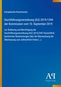 "Durchführungsverordnung (EU) 2019/1394 der Kommission vom 10. September 2019." Blau mit gelbem Streifen.