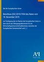 Text über Beschluss der EU vom 18. November 2019, blaues Layout, unten rechts Logo des Antiphon Verlags.