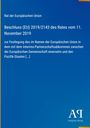 Rat der Europäischen Union, Beschluss (EU) 2019/2143 vom 11. November 2019 über ein Abkommen mit Pazifik-Staaten.