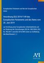 Europäisches Parlament: Verordnung (EU) 2019/1149 zur Errichtung einer Europäischen Arbeitsbehörde. Blau mit Logo.