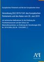 Verordnung (EU) 2019/1241 über Fischereimaßnahmen, Schutz von Meeresökosystemen; blauer Hintergrund, Verlagslogo unten.