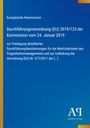Text: „Europäische Kommission, Durchführungsverordnung (EU) 2019/123 vom 24. Januar 2019.“ Blau-Gelb, Verlag-Logo.