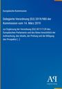 Europäische Kommission, Delegierte Verordnung (EU) 2019/980, blauer Hintergrund, Logo "AR" unten rechts.