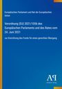 Text im oberen Bereich: Verordnung (EU) 2021/1056 zur Einrichtung des Fonds für einen gerechten Übergang. Unten ein Logo.