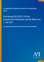 Text: "Verordnung (EU) 2021/1149 des Europäischen Parlaments." Blaues Cover mit gelbem Rand. Logo unten rechts.