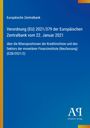 Europäische Zentralbank Verordnung (EU) 2021/379. Blaues Design mit gelbem Randstreifen und Verlag-Logo unten.