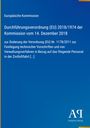 Text über eine Durchführungsverordnung der EU-Kommission 2018. Blauer Hintergrund mit einem Logo unten rechts.