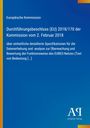 Europäische Kommission: Titel eines Beschlusses mit Spezifikationen zur EURES-Überwachung. Blaues Design, kleiner gelber Rand.