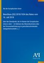 Text über EU-Beschluss von 2018 zur grenzüberschreitenden Personenbeförderung. Blaues Design mit gelbem Rand. Antiphon Verlag.