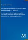 Europäische Kommission, Verordnung (EU) 2018/1023, 23. Juli 2018, blau mit Logo "Antiphon Verlag".