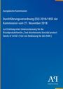 Europäische Kommission Verordnungstext auf blauem Hintergrund, unten rechts "Antiphon Verlag" Logo.