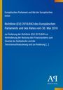 Text: Richtlinie (EU) 2018/843 zur Änderung der Richtlinie (EU) 2015/849. Hintergrund: Blau mit gelbem Rand links. Logo unten rechts.