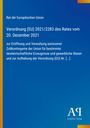 Verordnung (EU) 2021/2283, Öffnung und Verwaltung Zollkontingente. Blaues Design, gelber Rand, Logo unten rechts.
