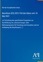 Beschluss (EU) 2021/764 zur Durchführung von „Horizont Europa“. Blau mit gelbem Rand, Logo "ΑΡ" unten.