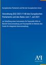 Verordnung (EU) 2021/1148 zur Schaffung eines Instruments für finanzielle Hilfe im Bereich Grenzverwaltung. Blaues Design.