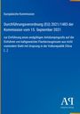 Text oben: "Europäische Kommission", zentrale Überschrift mit Verordnungstext. Unten rechts Logo: "Antiphon Verlag".