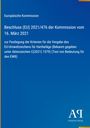 Europäische Kommission, Beschluss (EU) 2021/476, 16. März 2021. Blaues Layout, unten rechts ein Logo: Antiphon Verlag.
