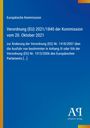 Text: "Europäische Kommission, Verordnung (EU) 2021/1840." Logo: "Antiphon Verlag." Hintergrund in Blau mit gelbem Streifen.