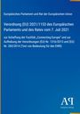 Verordnung (EU) 2021/1153 zur Schaffung der Fazilität „Connecting Europe“. Blaues Design mit Verlagslogo.