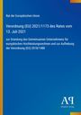 Text: "Verordnung (EU) 2021/1173 des Rates vom 13. Juli 2021". Blau, links gelber Streifen, unten Logo "Antiphon Verlag".