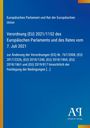 Verordnung (EU) 2021/1152 des Europäischen Parlaments und Rates. Blaues Cover mit gelben Rändern, unten Logo.