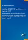 Text: Beschluss (EU) 2021/799 des Rates vom 16. September 2019. Logo: Antiphon Verlag. Hintergrund: Blau mit gelbem Streifen.